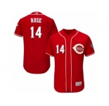 Men's Majestic Cincinnati Reds #14 Pete Rose Red Flexbase Authentic Collection MLB Jersey