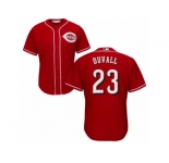 Men's Majestic Cincinnati Reds #23 Adam Duvall Replica Red Alternate Cool Base MLB Jersey