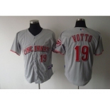 mlb Cincinnati Reds #19 votto grey[cool base]