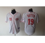 mlb Cincinnati Reds #19 votto white[cool base]