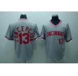 mlb cincinnati reds #13 concepcion m&n grey