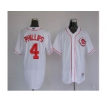 mlb cincinnati reds #4 phillips white