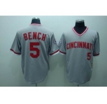 mlb cincinnati reds #5 bench m&n grey