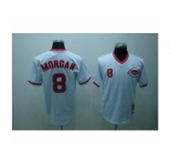mlb cincinnati reds #8 morgan m&n white