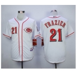 mlb jerseys cincinnati reds #21 frazier white