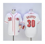 mlb jerseys cincinnati reds #30 griffey white