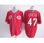 mlb jerseys cincinnati reds #47 cueto red[new]