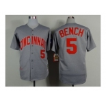 mlb jerseys cincinnati reds #5 bench grey