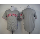 mlb jerseys cincinnati reds blank grey