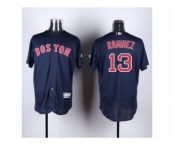 Boston Red Sox #13 Hanley Ramirez Navy Blue Flexbase Authentic Collection Stitched Baseball Jersey