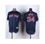 Boston Red Sox #34 David Ortiz Navy Blue Flexbase Authentic Collection Stitched Baseball Jersey