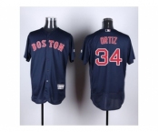 Boston Red Sox #34 David Ortiz Navy Blue Flexbase Authentic Collection Stitched Baseball Jersey