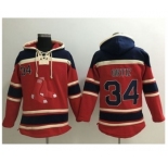 Boston Red Sox #34 David Ortiz Red Sawyer Hooded Sweatshirt MLB Hoodie