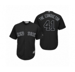 Boston Red Sox #41 Chris Sale The Conductor Black 2019 Players' Weekend Replica Jersey