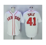Boston Red Sox #41 Chris Sale White New Cool Base Stitched MLB Jersey