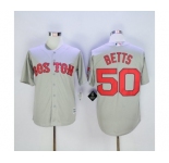 Boston Red Sox #50 Mookie Betts Grey New Cool Base Stitched MLB Jersey