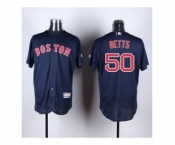 Boston Red Sox #50 Mookie Betts Navy Blue Flexbase Authentic Collection Stitched Baseball Jersey