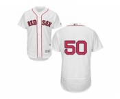 Boston Red Sox #50 Mookie Betts White Flexbase Authentic Collection Stitched Baseball Jersey