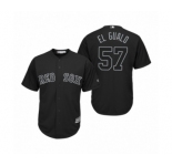 Boston Red Sox #57 Eduardo Rodriguez El Gualo Black 2019 Players' Weekend Replica Jersey