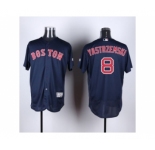 Boston Red Sox #8 Carl Yastrzemski Navy Blue Flexbase Authentic Collection Stitched Baseball Jersey