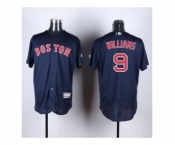 Boston Red Sox #9 Ted Williams Navy Blue Flexbase Authentic Collection Stitched Baseball Jersey