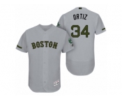 Men 2017 Memorial Day Boston Red Sox #34 David Ortiz Flex Base Jersey