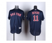 Men Boston Red Sox #11 Rafael Devers Navy Blue Flexbase Authentic Collection Stitched MLB Jersey