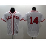 Men Boston Red Sox #14 Jim Rice Majestic white Flexbase Authentic Collection Player Jersey