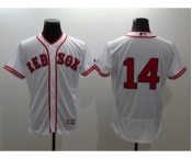 Men Boston Red Sox #14 Jim Rice Majestic white Flexbase Authentic Collection Player Jersey