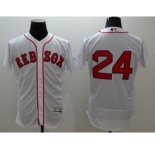 Men Boston Red Sox #24 David Price Majestic white Flexbase Authentic Collection Player Jersey
