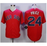 Men Boston Red Sox #24 David Price Red 2016 Official Cool Base Jersey