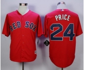 Men Boston Red Sox #24 David Price Red 2016 Official Cool Base Jersey