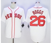 Men Boston Red Sox #26 Wade Boggs White 2016 Official Cool Base Jersey
