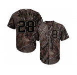 Men Boston Red Sox #28 J. D. Martinez Camo Realtree Collection Cool Base Stitched MLB Jersey