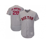 Men Boston Red Sox #28 J. D. Martinez Grey Flexbase Authentic Collection Stitched Baseball Jersey