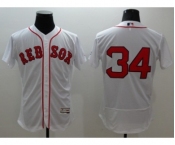 Men Boston Red Sox #34 David Ortiz Majestic white Flexbase Authentic Collection Player Jersey