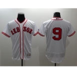 Men Boston Red Sox #9 Ted Williams Majestic white Flexbase Authentic Collection Player Jersey