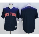 Men Boston Red Sox Blank Blue 2016 Official Cool Base Jersey