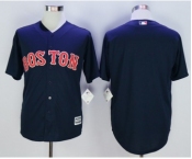 Men Boston Red Sox Blank Blue 2016 Official Cool Base Jersey