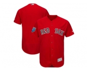 Men Boston Red Sox Customized Majestic Scarlet 2018 Spring Training Flex Base Team Jersey