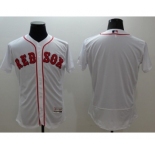 Men Boston Red Sox blank Majestic white Flexbase Authentic Collection Player Jersey