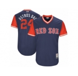 Men's 2017 Little League World Series Red Sox David Price #24 Astros Dad Navy Jersey