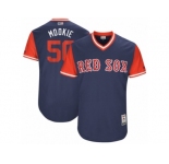 Men's 2017 Little League World Series Red Sox Mookie Betts #50 Mookie Navy Jersey