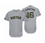 Men's Boston Red Sox #16 Andrew Benintendi Gray 2017 Memorial Day Collection Flexbase Jersey