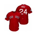 Men's Boston Red Sox #24 David Price 2017 Spring Training Cool Base Stitched MLB Jersey