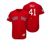 Men's Boston Red Sox #41 Chris Sale 2017 Spring Training Flex Base Authentic Collection Stitched Baseball Jersey