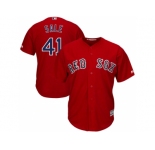Men's Boston Red Sox #41 Chris Sale Red Cool Base Stitched MLB Jersey