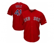 Men's Boston Red Sox #41 Chris Sale Red Cool Base Stitched MLB Jersey