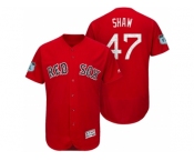 Men's Boston Red Sox #47 Travis Shaw 2017 Spring Training Flex Base Authentic Collection Stitched Baseball Jersey