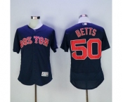 Men's Boston Red Sox #50 Mookie Betts Majestic Navy blue Flexbase Authentic Collection Player Jersey